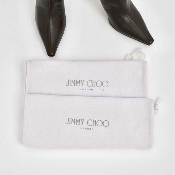 Jimmy Choo London Brown Knee High Zip Boots - Picture 8 of 8